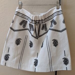 Maje embroidered mini skirt xs